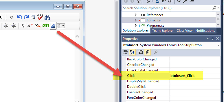 click event handler